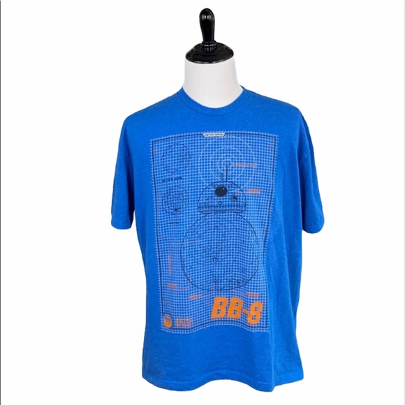 Star Wars BB-8 Blue Short Sleeve Tee